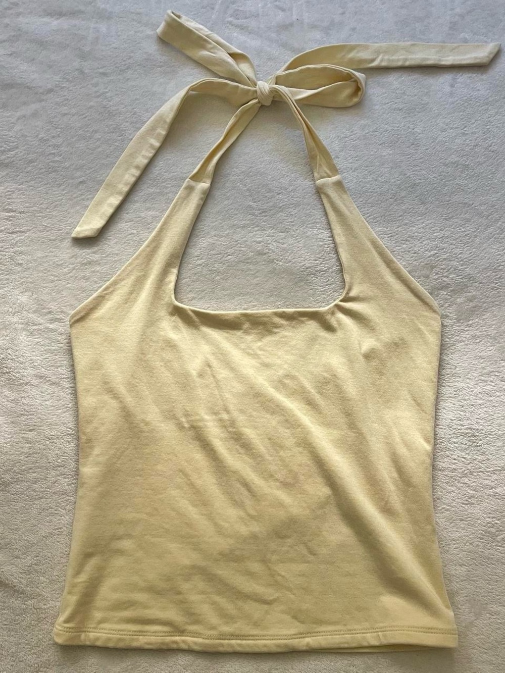 Target butter Yellow Halter Tank Top